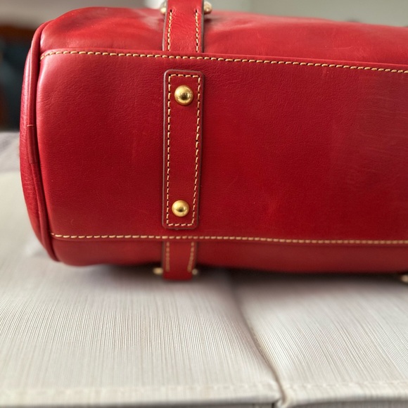 NWT Dooney and Bourke Red Florentine Satchel - Picture 8 of 15